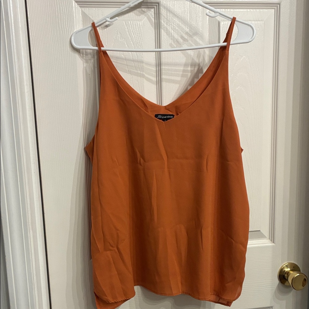 Shinestar Terracotta Camisole Top